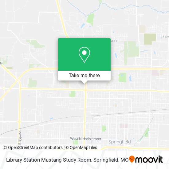 Mapa de Library Station Mustang Study Room