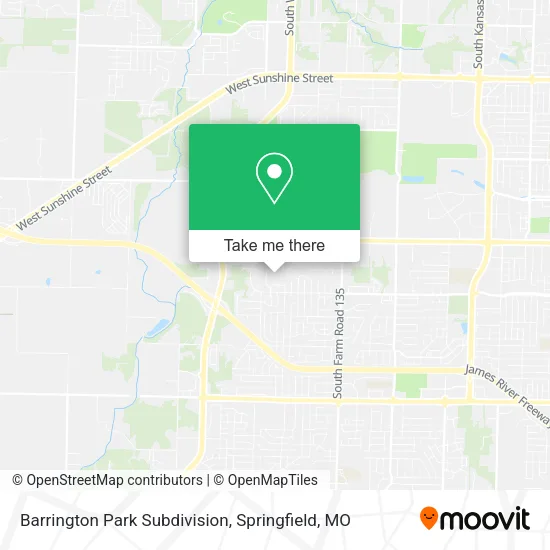 Mapa de Barrington Park Subdivision