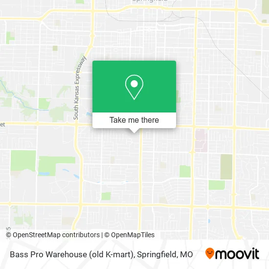 Bass Pro Warehouse (old K-mart) map