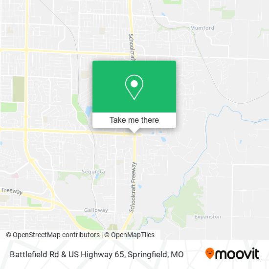 Mapa de Battlefield Rd & US Highway 65