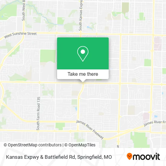 Mapa de Kansas Expwy & Battlefield Rd