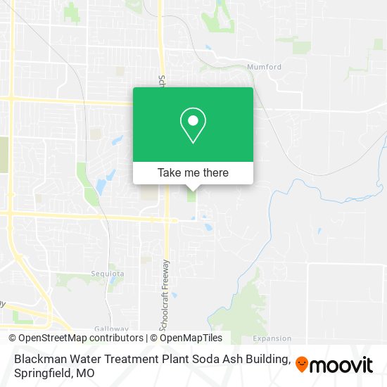 Blackman Water Treatment Plant Soda Ash Building map