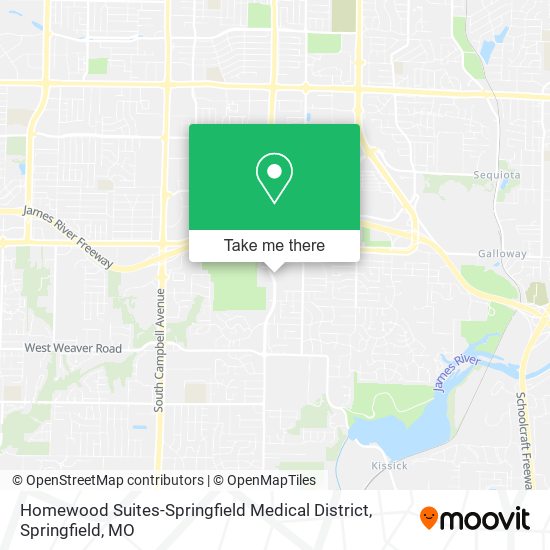 Homewood Suites-Springfield Medical District map