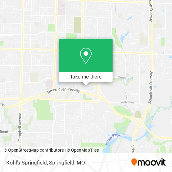 Mapa de Kohl's Springfield