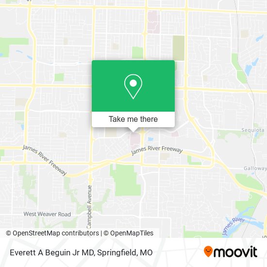 Everett A Beguin Jr MD map