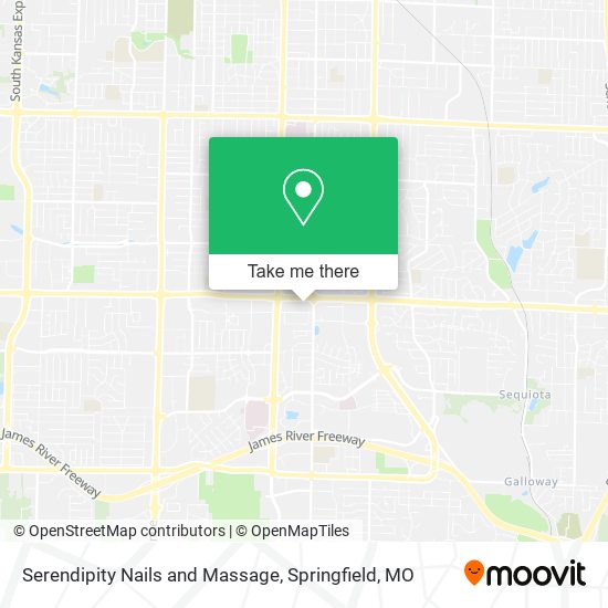 Serendipity Nails and Massage map