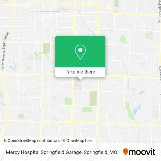Mercy Hospital Springfield Garage map
