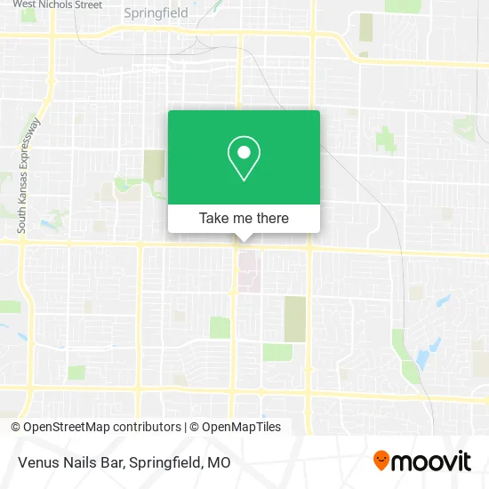 Venus Nails Bar map