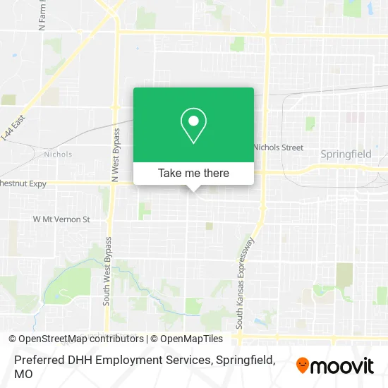 Preferred DHH Employment Services map