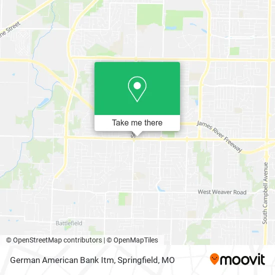 German American Bank Itm map