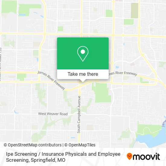Mapa de Ipe Screening / Insurance Physicals and Employee Screening