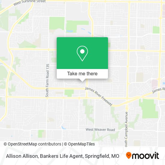 Allison Allison, Bankers Life Agent map