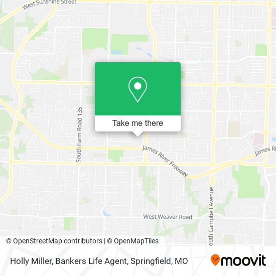 Holly Miller, Bankers Life Agent map