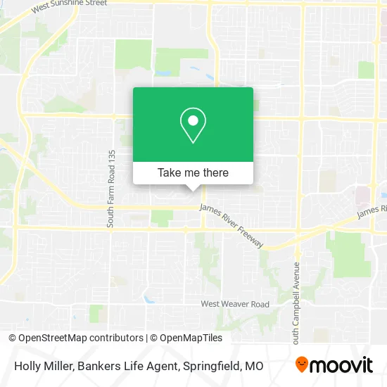 Holly Miller, Bankers Life Agent map