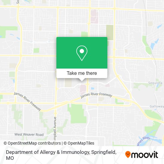 Department of Allergy & Immunology map