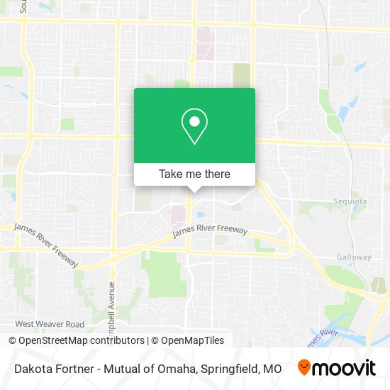 Dakota Fortner - Mutual of Omaha map