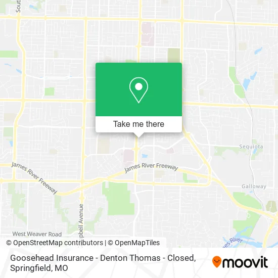 Goosehead Insurance - Denton Thomas - Closed map