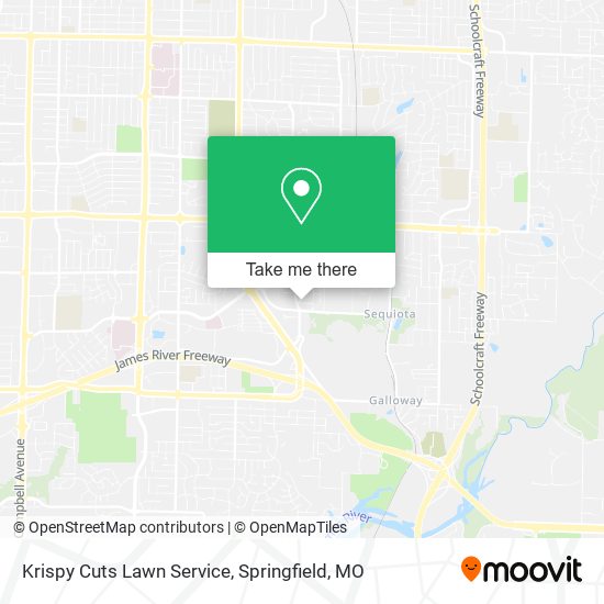 Mapa de Krispy Cuts Lawn Service