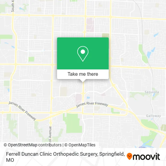 Ferrell Duncan Clinic Orthopedic Surgery map