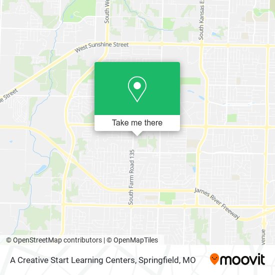 A Creative Start Learning Centers map