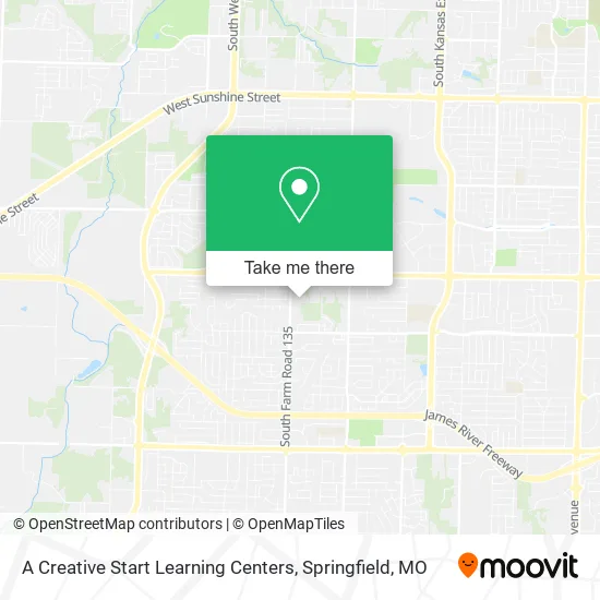 A Creative Start Learning Centers map