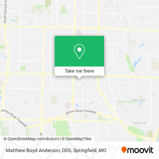 Matthew Boyd Anderson, DDS map