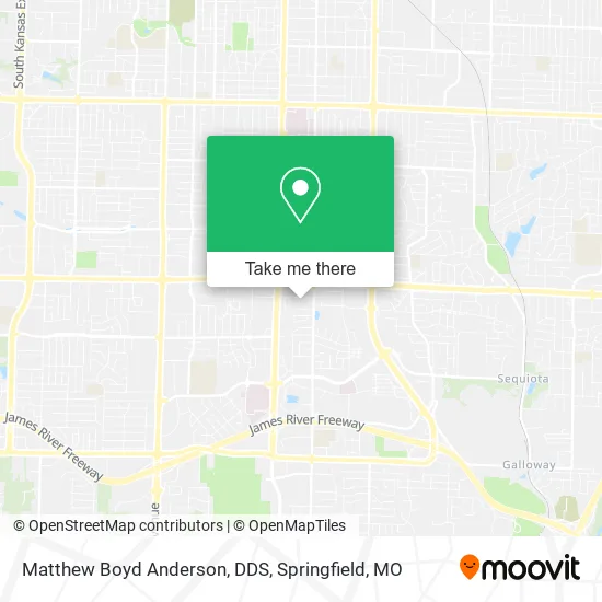 Mapa de Matthew Boyd Anderson, DDS