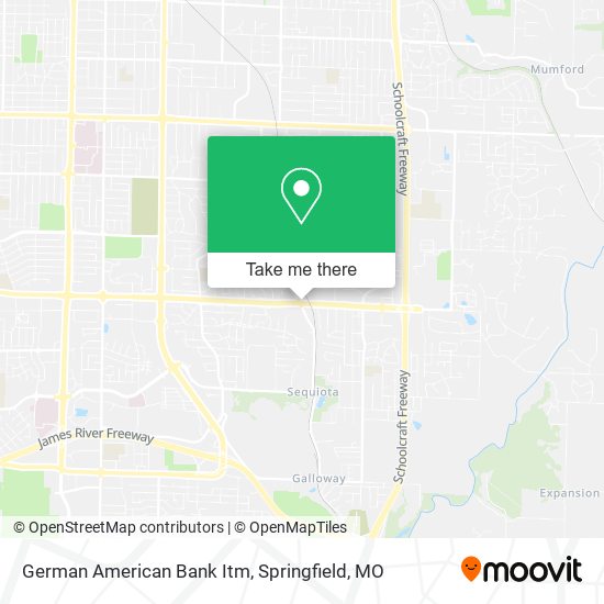 German American Bank Itm map