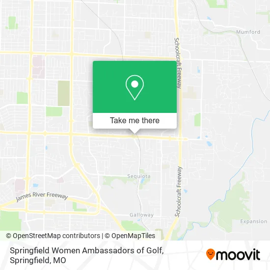 Springfield Women Ambassadors of Golf map