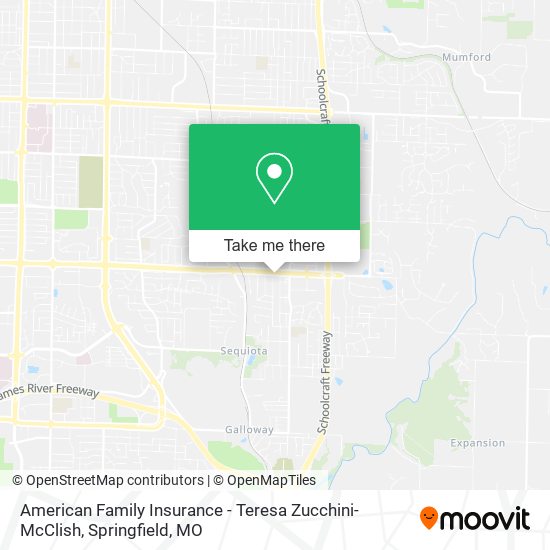 American Family Insurance - Teresa Zucchini-McClish map