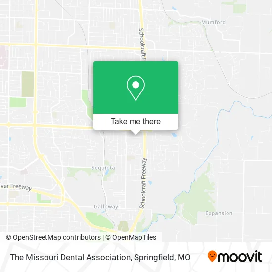 The Missouri Dental Association map
