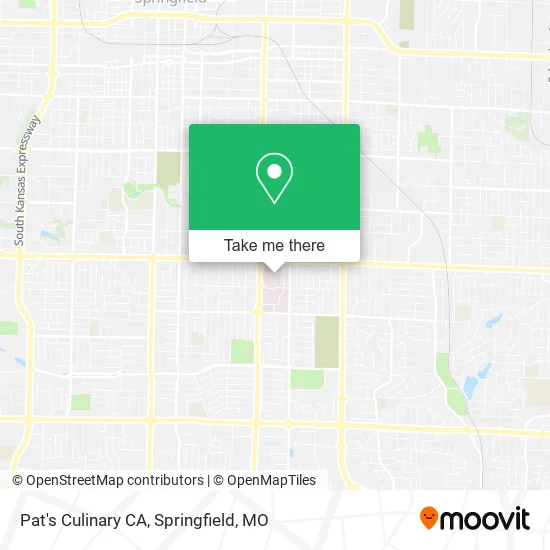 Pat's Culinary CA map