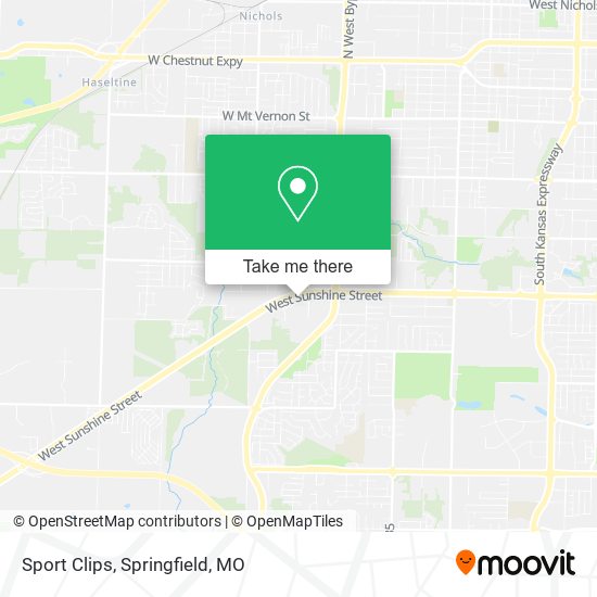 Sport Clips map