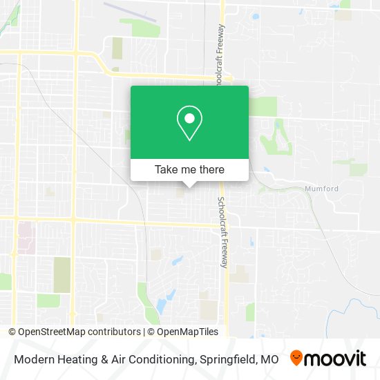 Mapa de Modern Heating & Air Conditioning