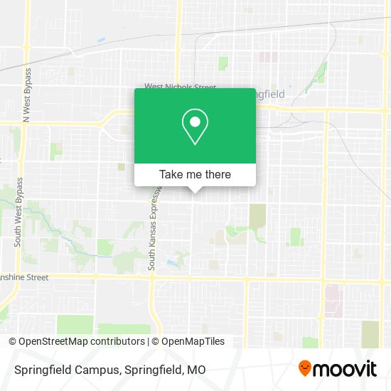 Mapa de Springfield Campus