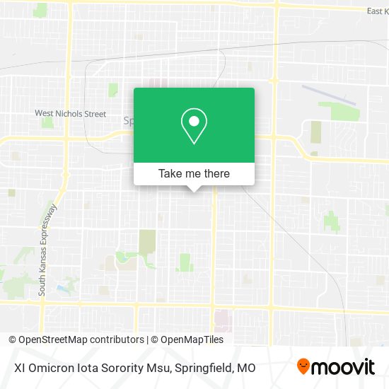 XI Omicron Iota Sorority Msu map