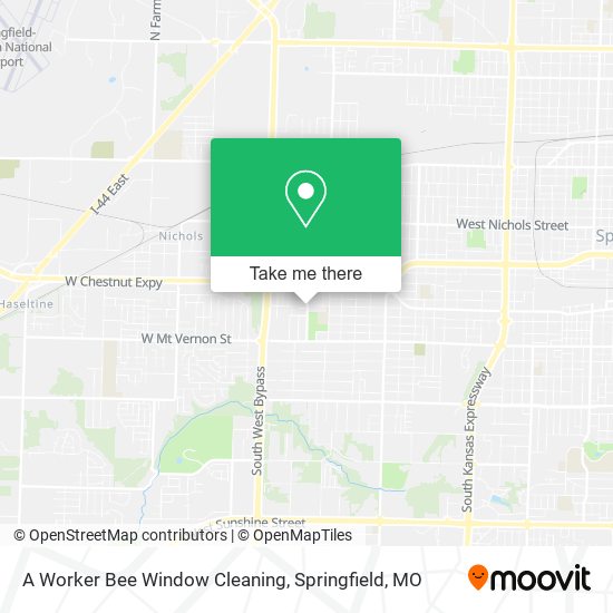 A Worker Bee Window Cleaning map