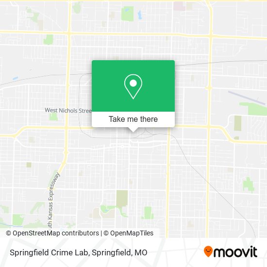 Springfield Crime Lab map