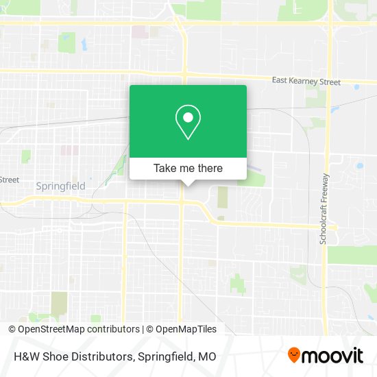 H&W Shoe Distributors map