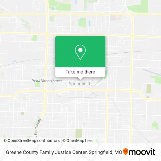 Mapa de Greene County Family Justice Center