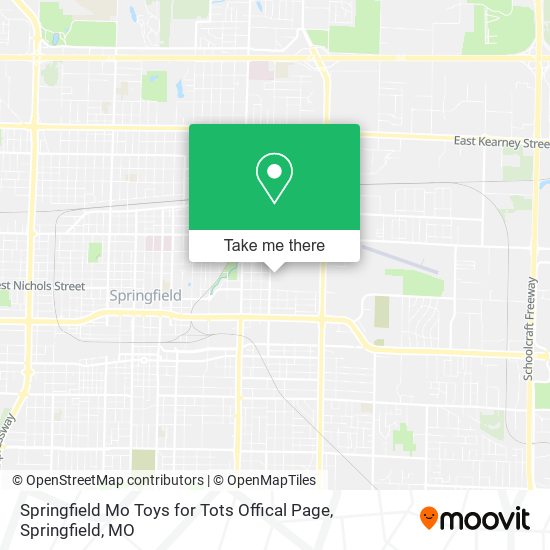 Mapa de Springfield Mo Toys for Tots Offical Page