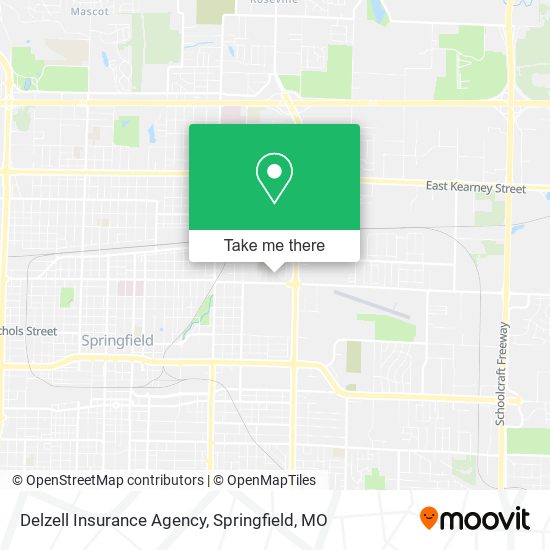 Delzell Insurance Agency map