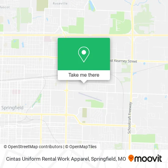 Mapa de Cintas Uniform Rental Work Apparel