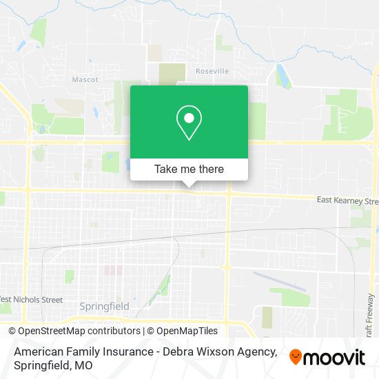 Mapa de American Family Insurance - Debra Wixson Agency