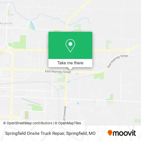 Springfield Onsite Truck Repair map