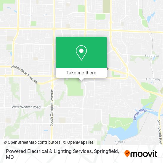 Mapa de Powered Electrical & Lighting Services