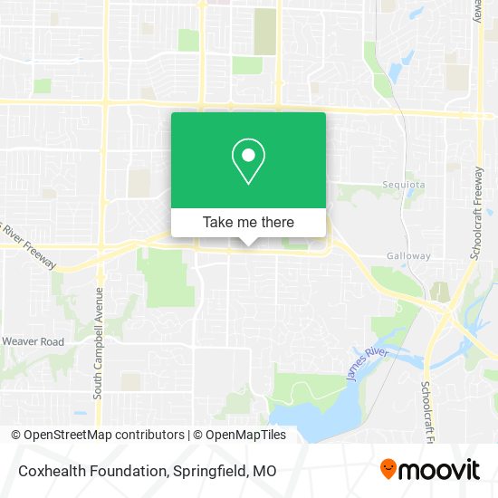 Coxhealth Foundation map