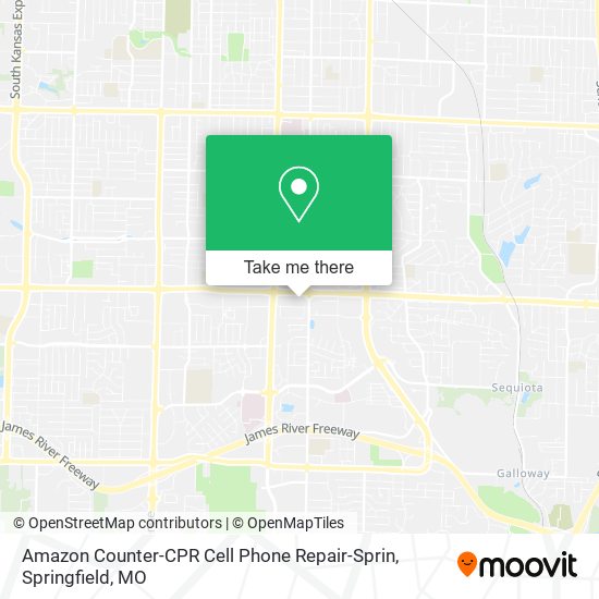 Mapa de Amazon Counter-CPR Cell Phone Repair-Sprin