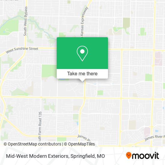 Mid-West Modern Exteriors map