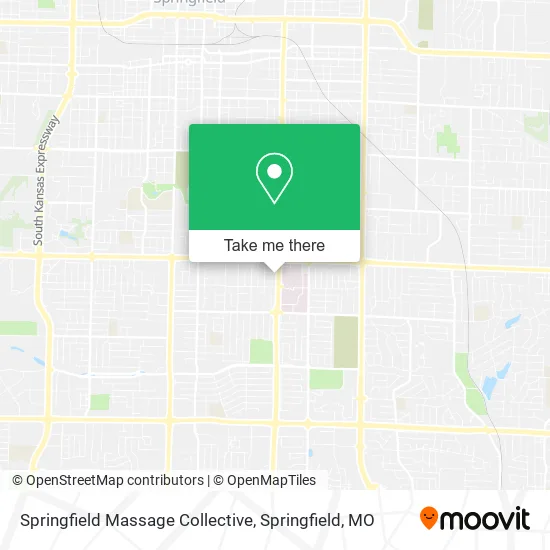 Springfield Massage Collective map